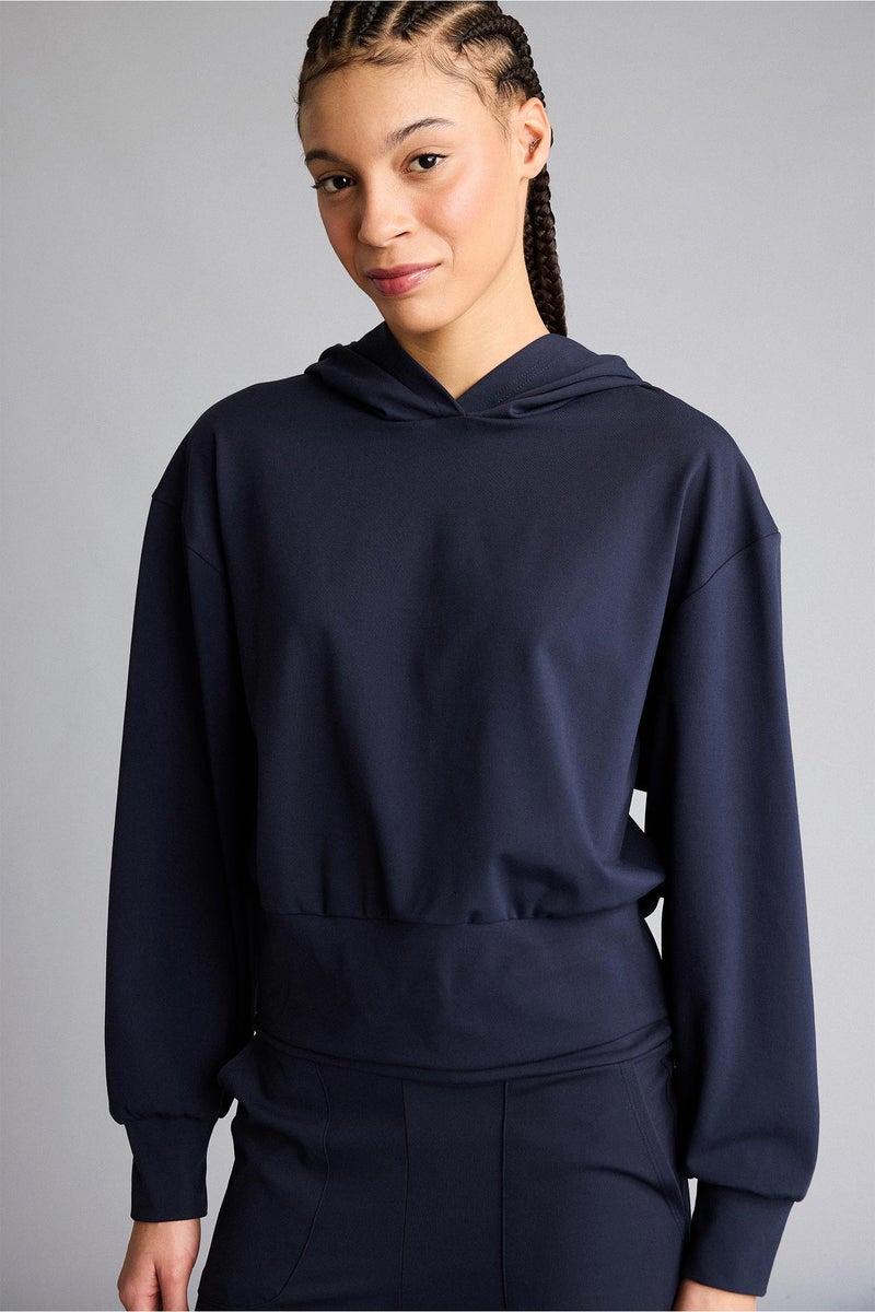 DeFacto Blue Woman Long Sleeve Sports Hoodie Casual - Image 1